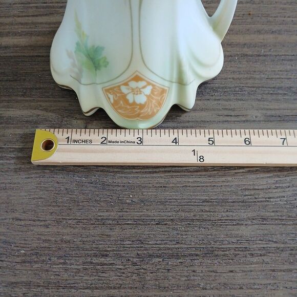 Reproduction RS Prussia Porcelain Chocolate Pot Teapot w/ Floral Decoration - Picture 12 of 12